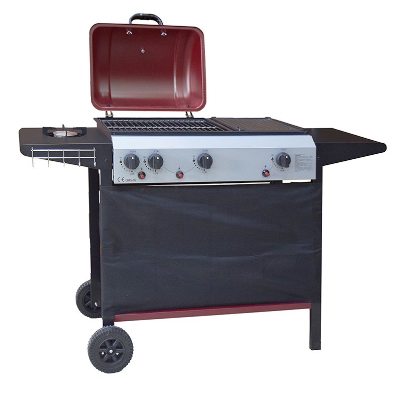 Longzhao BBQ Half Griddle Half Grill Butane Garden Cooking Gas Grill Gas BBQ Grills image6
