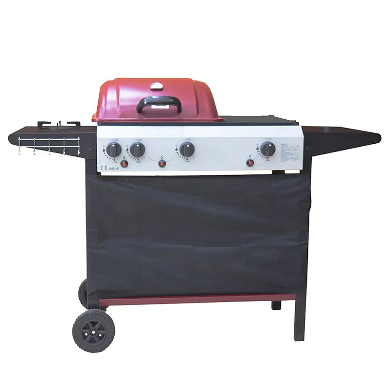 gas barbecue bbq grill 4+1 burner storage liquid gas grill Longzhao BBQ Brand