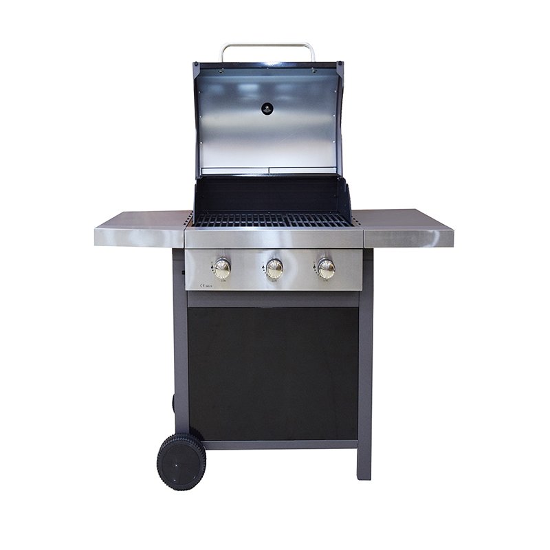 Longzhao BBQ Black and Silver Liquid Gas BBQ Patio Grill Gas BBQ Grills image5