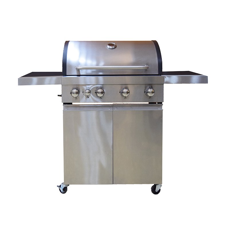 Silver Large Base Storage Base 4+1 Burners Gas Grill