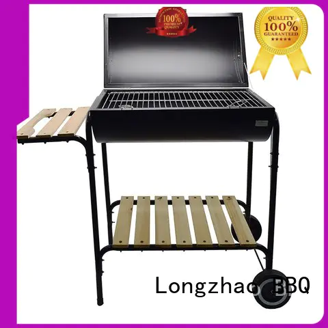 Longzhao BBQ instant 22.5 charcoal grill burning for camping