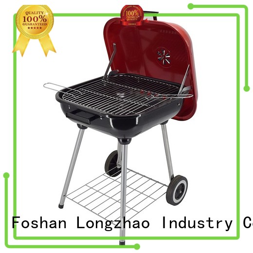 18 Trolley Garden Charcoal BBQ Cooking Grill in Red