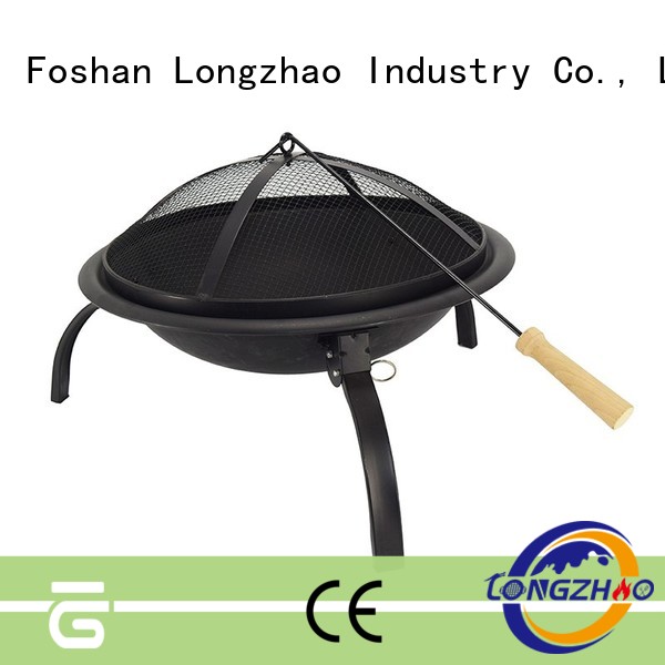 Longzhao BBQ round metal red round bbq grill for camping
