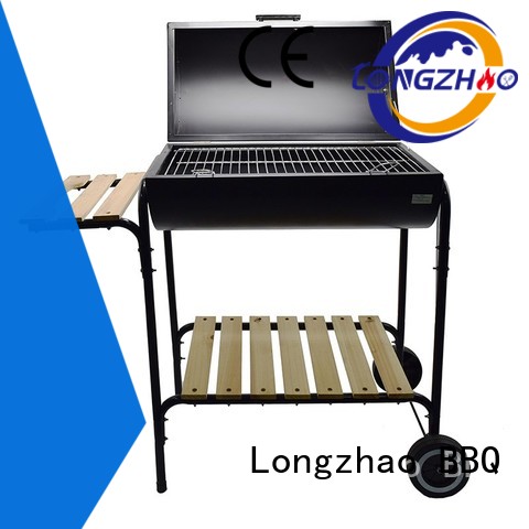 Longzhao BBQ simple structure round charcoal grill factory direct supply for outdoor cooking