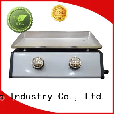 moving base folding Longzhao BBQ Brand 2 burner gas grill manufacture