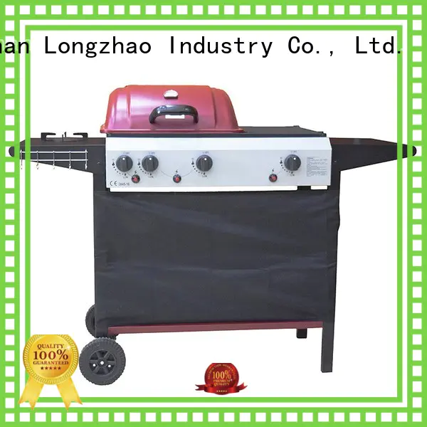 Longzhao BBQ large storage best 2 burner gas grill for garden grilling