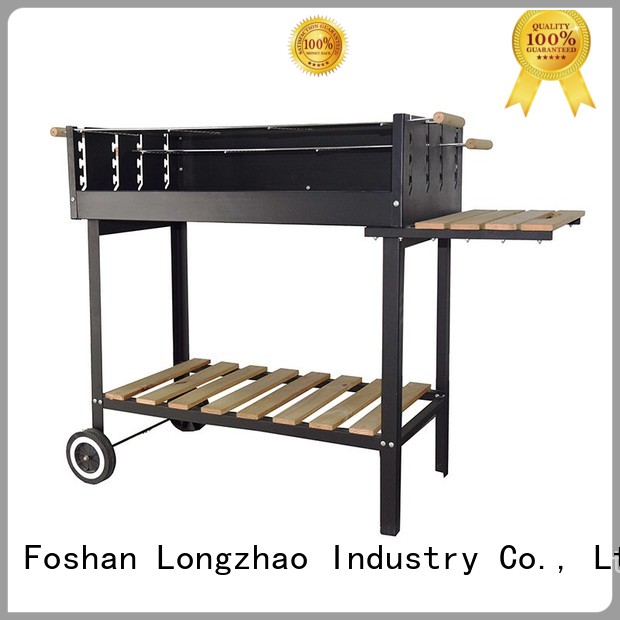 Longzhao BBQ rectangular small charcoal grill high quality for outdoor cooking