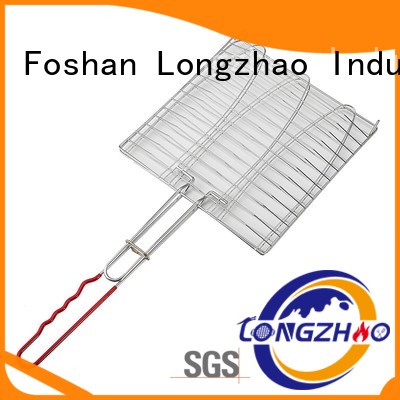 gas professional low price folding grill basket Longzhao BBQ manufacture