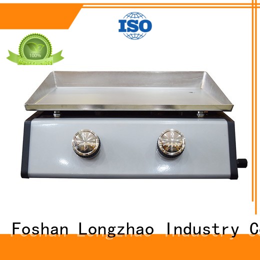 portable tabletop Gas Grill silver for garden grilling