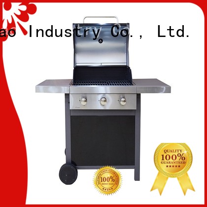 Longzhao BBQ large storage gas grills stainless steel fast delivery for garden grilling