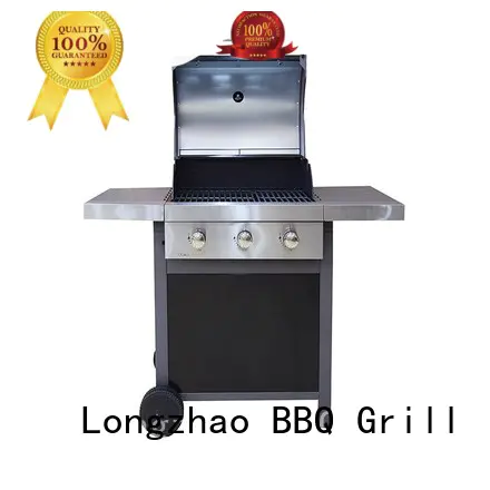 Longzhao BBQ table top gas charcoal grill lpg for cooking