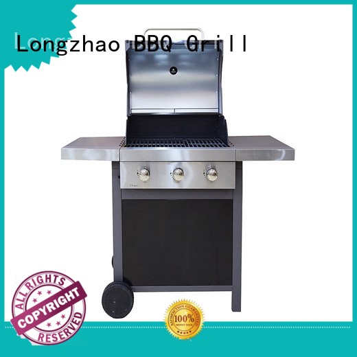 Longzhao BBQ easy moving gas barbecues grills free shipping for garden grilling