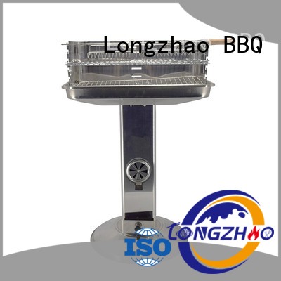 round metal charcoal bbq smoker factory direct supply for camping