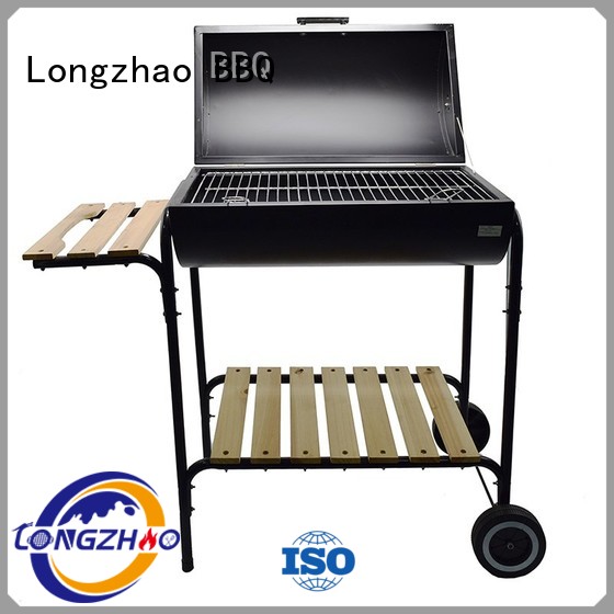 round metal charcoal smoker grills factory direct supply for camping