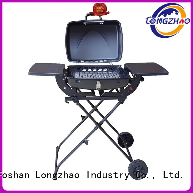factory direct butane gas barbecue bbq grill 4+1 burner cast Longzhao BBQ company