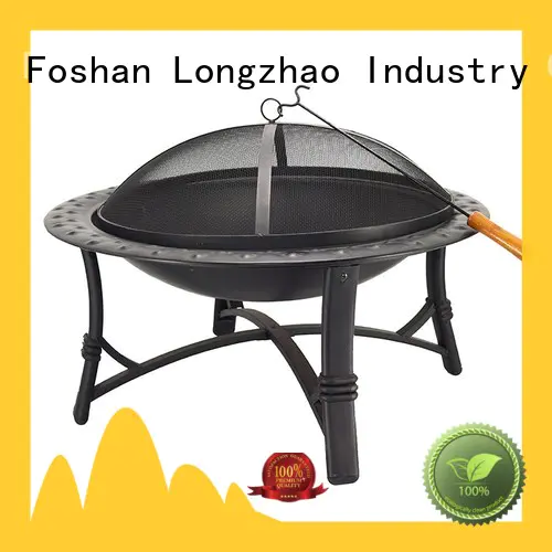 Longzhao BBQ round metal charcoal bbq smoker factory direct supply for outdoor cooking