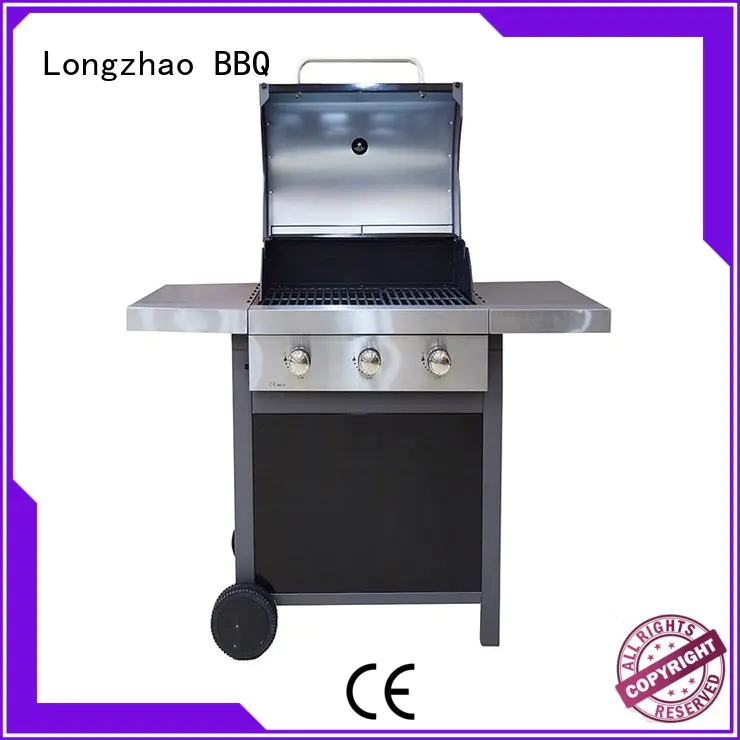 2 burner gas grill top Longzhao BBQ Brand best gas bbq
