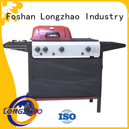 Longzhao BBQ side gas charcoal grill half for garden grilling