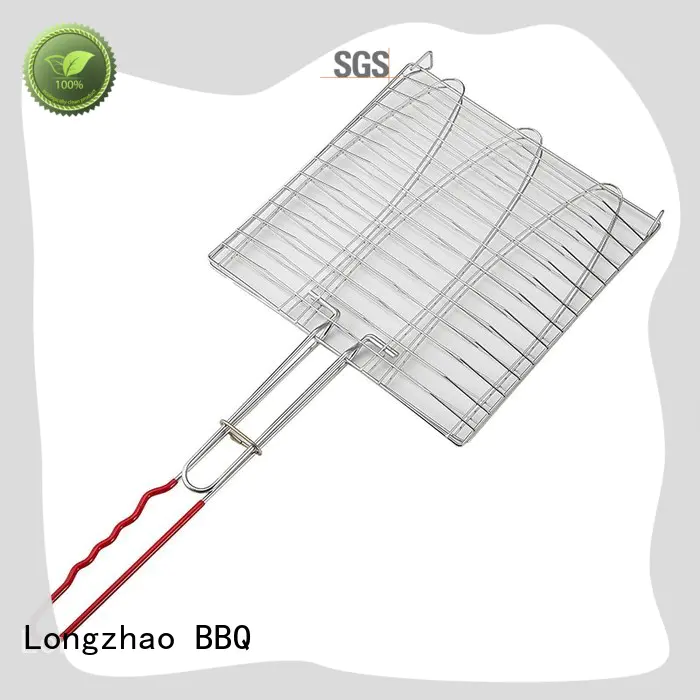 Longzhao BBQ stainless steel best grilling accessories custom for outdoor camping