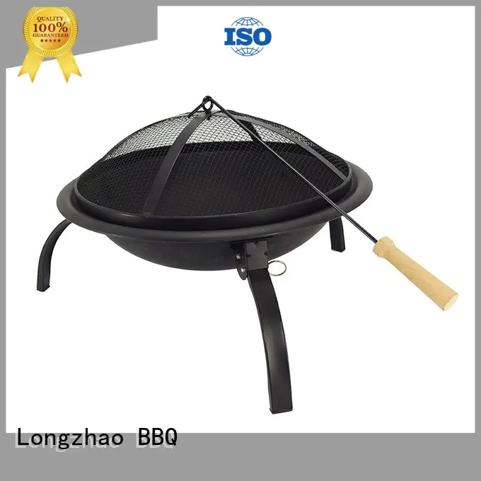 wood trolley bbq grill shape for outdoor cooking Longzhao BBQ