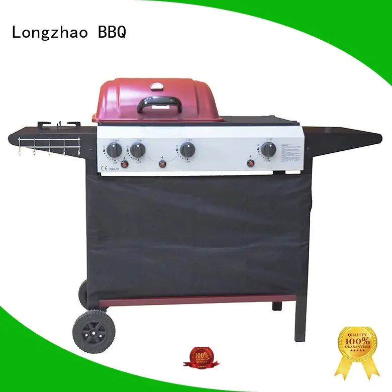 Longzhao BBQ easy moving portable butane gas grill hood for garden grilling