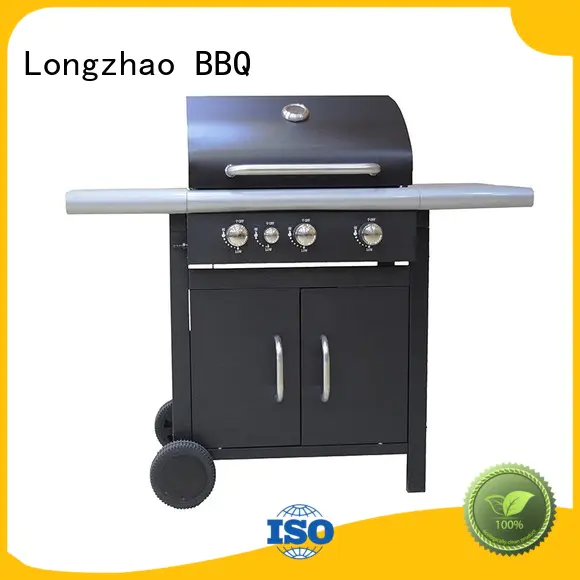 Longzhao BBQ propane classic 2 burner gas grill cart for garden grilling