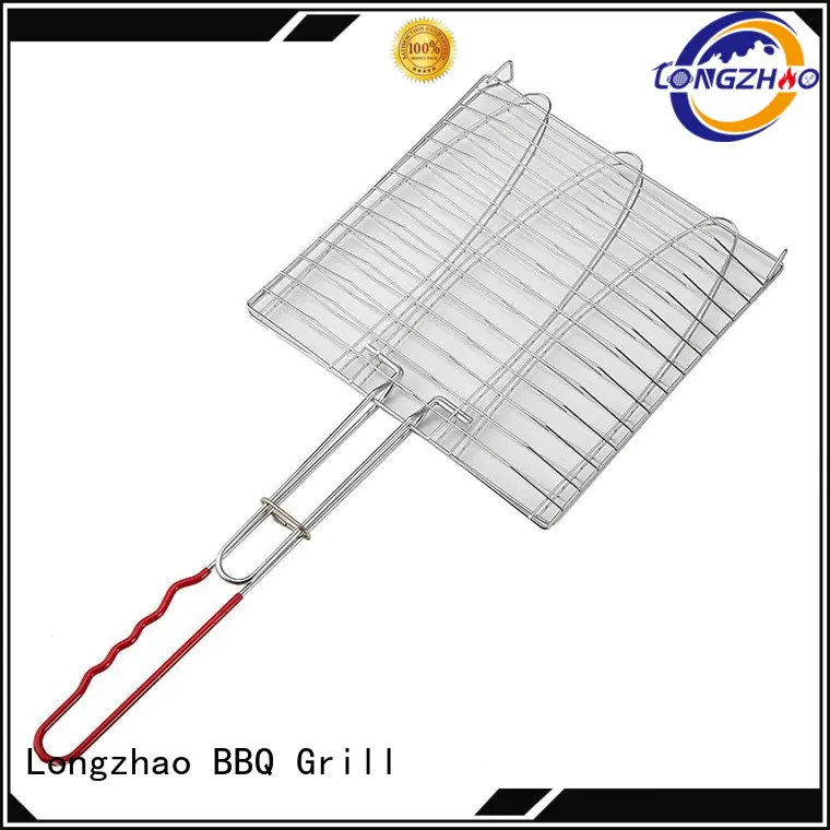 Longzhao BBQ folding grill basket factory price for gatherings