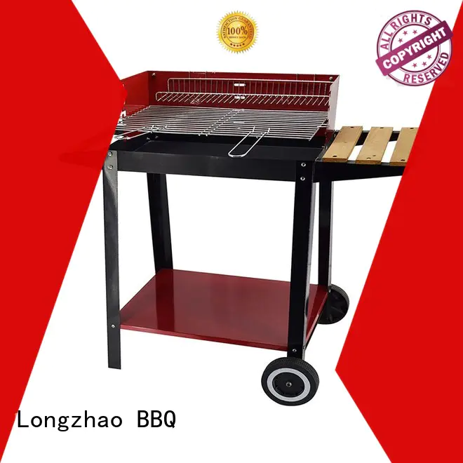 Longzhao BBQ rectangular small charcoal grill high quality for camping