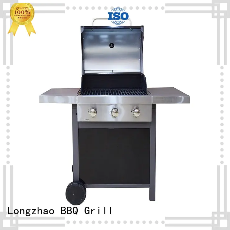 propane cast iron charcoal grill side for garden grilling Longzhao BBQ