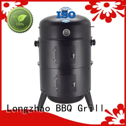 Longzhao BBQ wood blue bbq grill shape for camping