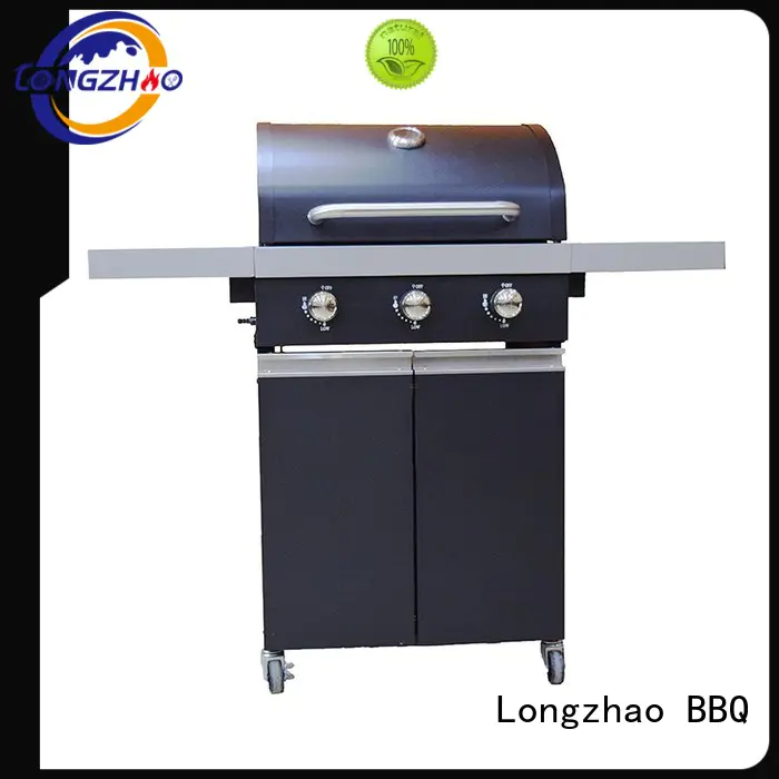 stainless barbecue Longzhao BBQ Brand gas barbecue bbq grill 4+1 burner factory