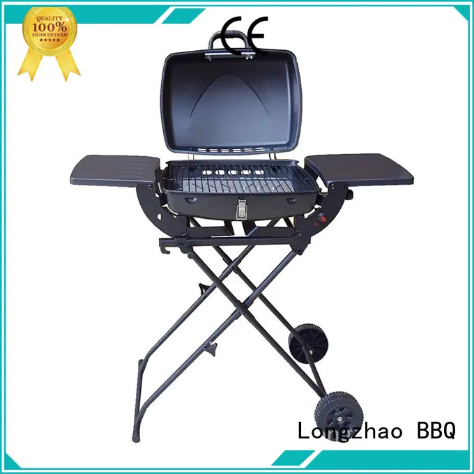 classic cast iron charcoal grill hood for garden grilling Longzhao BBQ