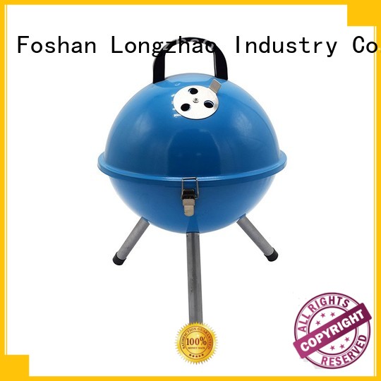 Longzhao BBQ unique round charcoal grill high quality for outdoor bbq