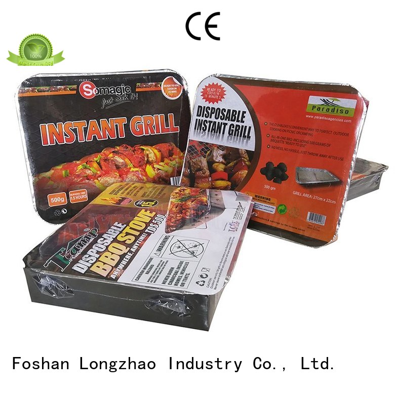 Longzhao BBQ colorful outdoor charcoal grill high quality for barbecue