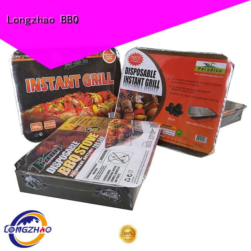 low price Custom large light best charcoal grill Longzhao BBQ camping