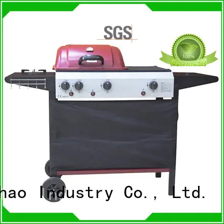 silver hot selling 2 burner gas grill stainless Longzhao BBQ company