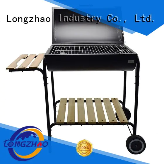 Longzhao BBQ stainless 12 inch grills trolley for barbecue