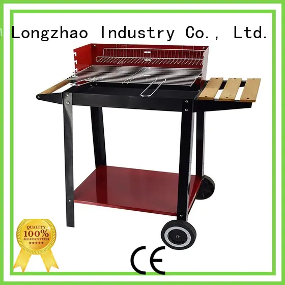 wood stainless steel cooking surface grill barren for camping Longzhao BBQ
