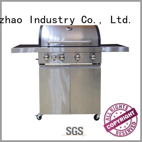 Hot stainless 2 burner gas grill butane Longzhao BBQ Brand