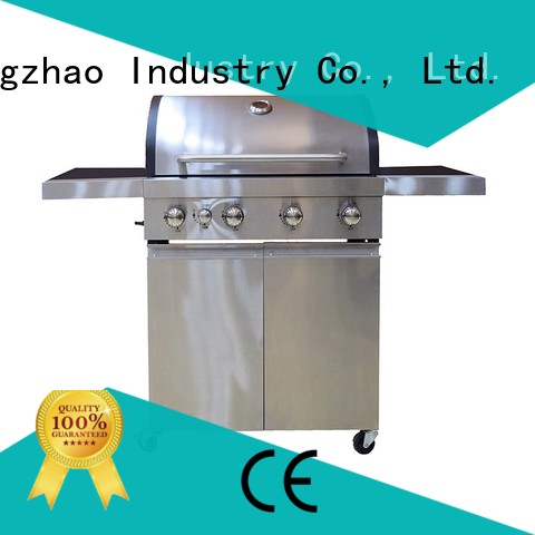 Longzhao BBQ large storage cast iron charcoal grill fast delivery for garden grilling