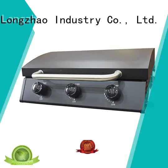 large base flat plate gas grill lpg for garden grilling Longzhao BBQ