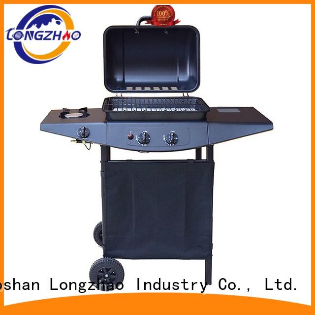 gas barbecue bbq grill 4+1 burner silver liquid hood liquid gas grill manufacture