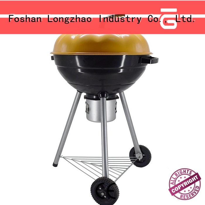 Longzhao BBQ round metal small charcoal grill bulk supply for camping