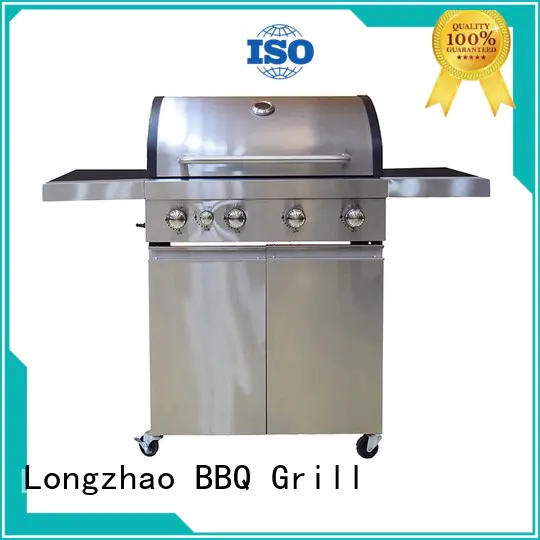 Longzhao BBQ large base natural gas bbq grill fast delivery for cooking