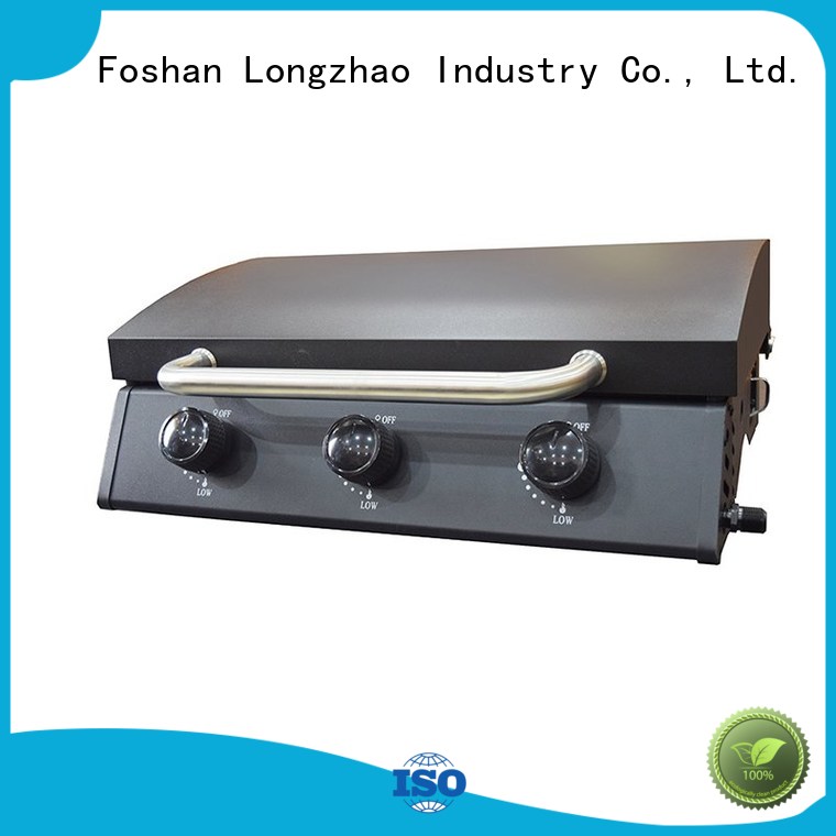 Longzhao BBQ easy moving gas grill stainless steel fast delivery for garden grilling