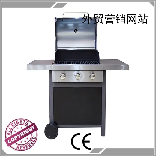 stainless moving 2 burner gas grill classic Longzhao BBQ company