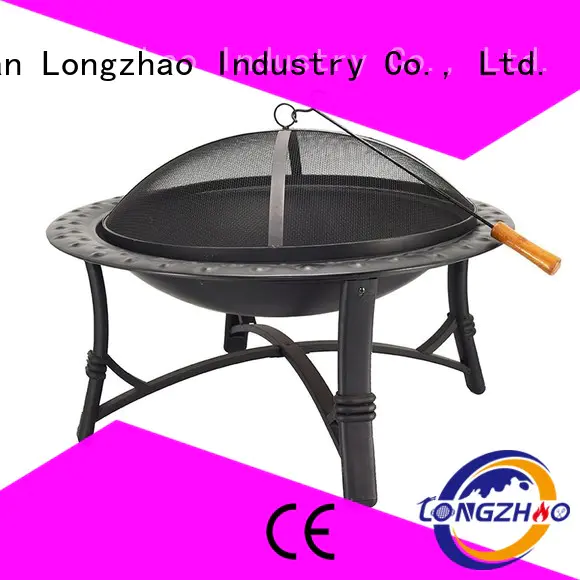 Longzhao BBQ stainless wood burning fire pit grill kettle for outdoor bbq