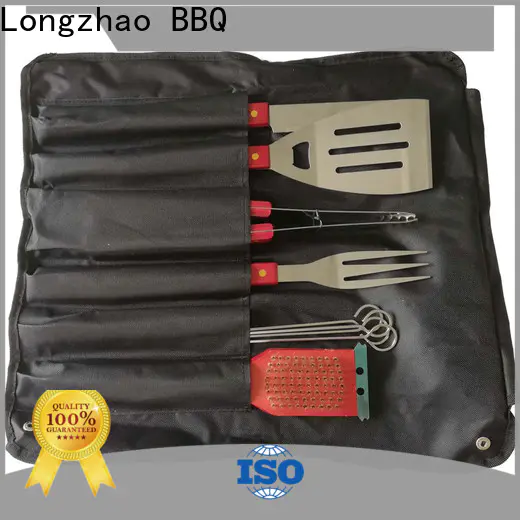 Longzhao BBQ easily cleaned bbq grill tool set best price for outdoor camping