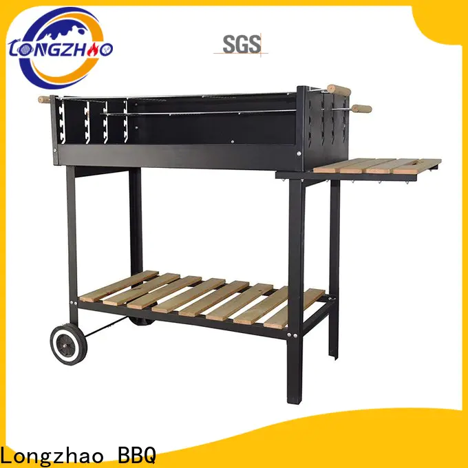 Longzhao BBQ simple structure charcoal bbq pits factory direct supply for outdoor bbq