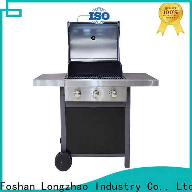 Longzhao BBQ easy moving bbq gas grill easy-operation for garden grilling